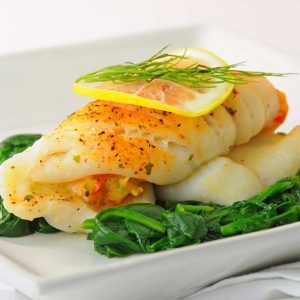 Stuffed Sole w/ Crabmeat