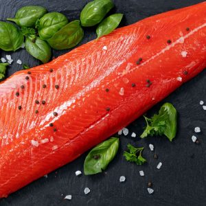 Copper River, Wild Sockeye Salmon, Whole Side, 1.0 - 1.25 lbs