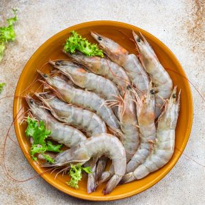 Large Prawns, Head On, U-15 Ct. Chem Free