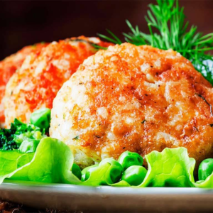 Salmon Meatballs 4oz, Italian Style, 4pc